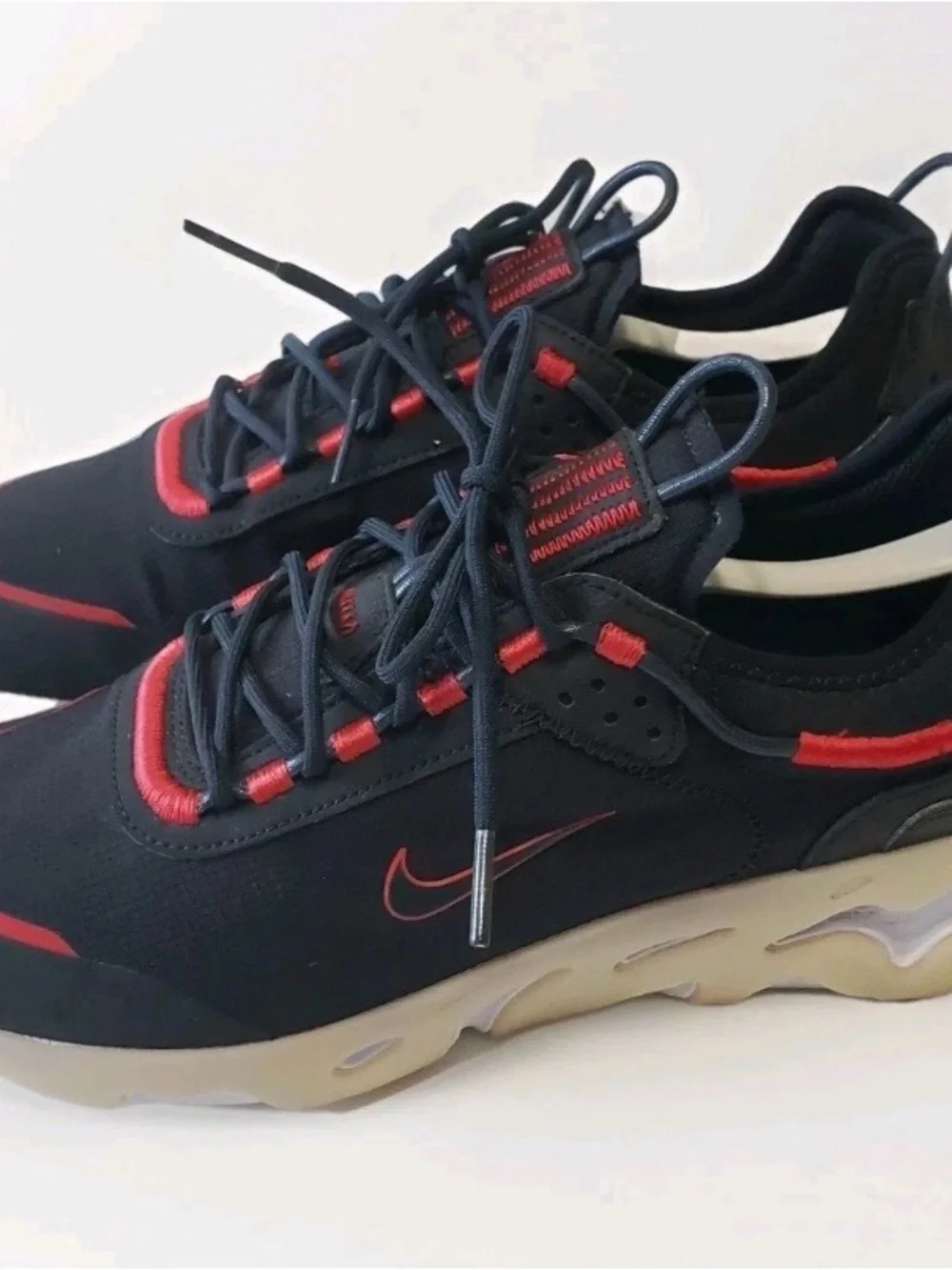 Nike React Live SE DD6879 002 Black Anthracite-Sport Red Sneakers Shoes-Mens 9.5